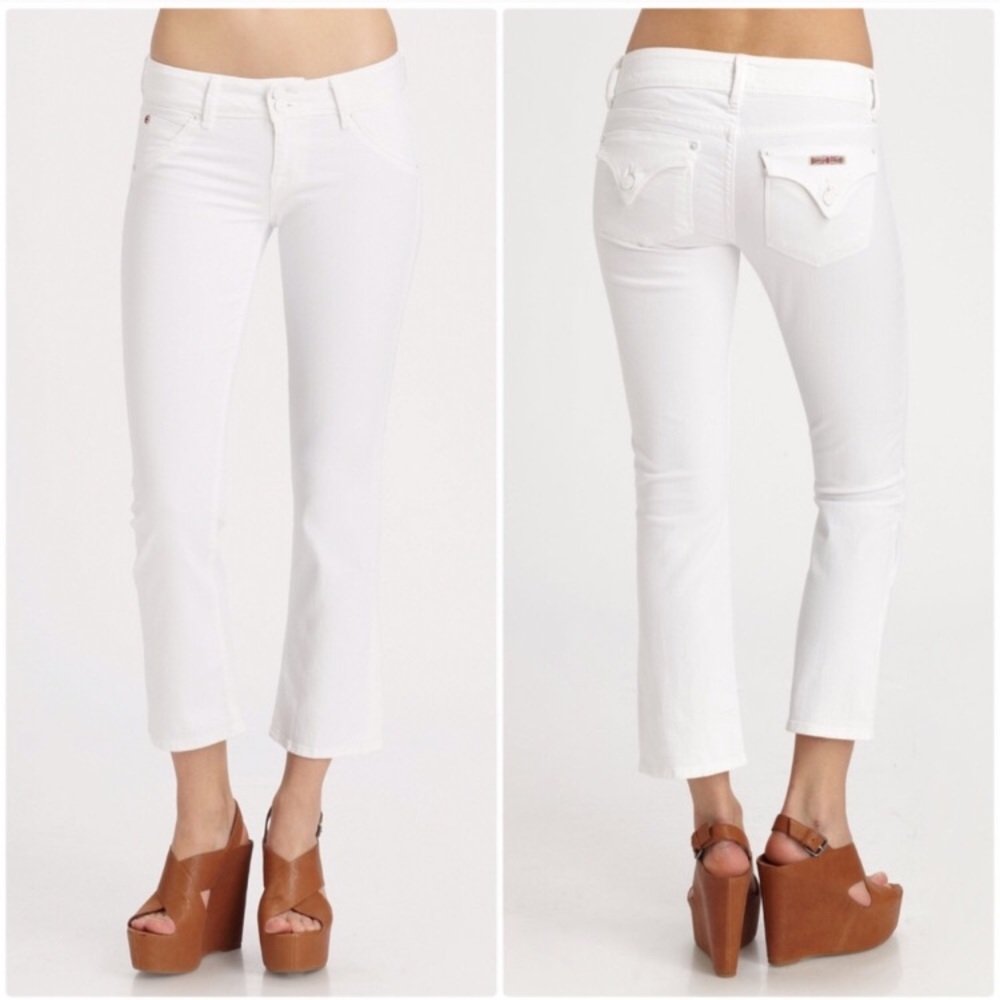 Hudson Beth Baby boot white jeans